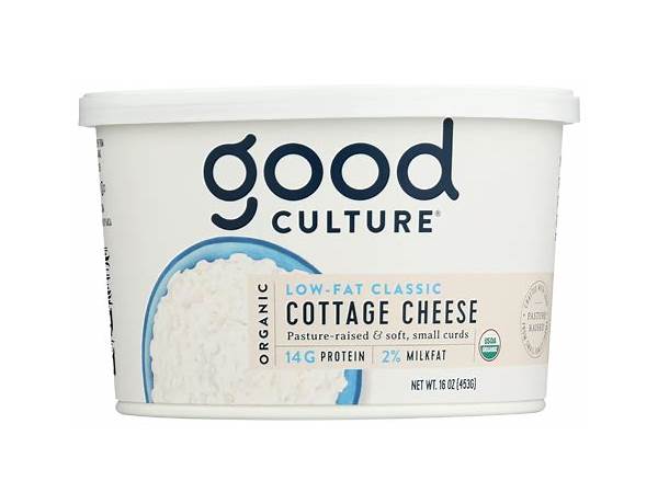 Low-fat classic cottage cheese ingredients