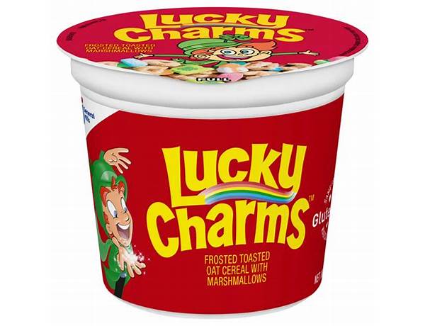 Lucky charms cereal cup food facts