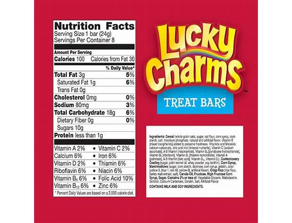 Lucky charms minis nutrition facts