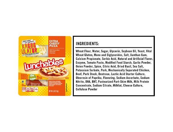Lunchable ingredients