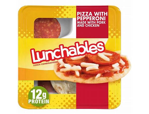 Lunchables pizza with pepperoni food facts