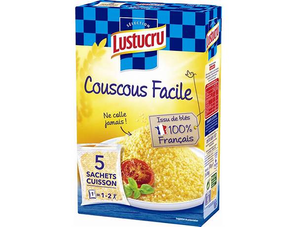 Lustucru couscous facile sc 500g food facts