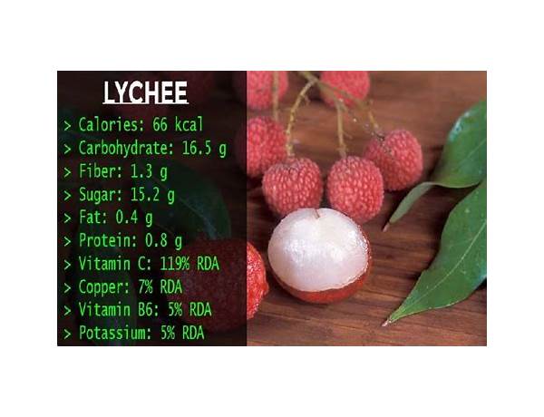 Lychee splash food facts