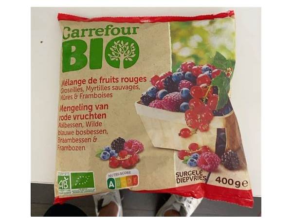 Mélange de fruits rouges nutrition facts