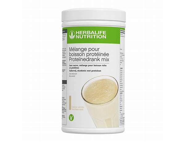 Mélange pour boisson protéinée vanille nutrition facts