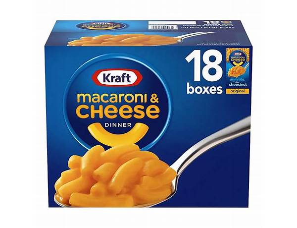 Mac and cheese original flavor food facts