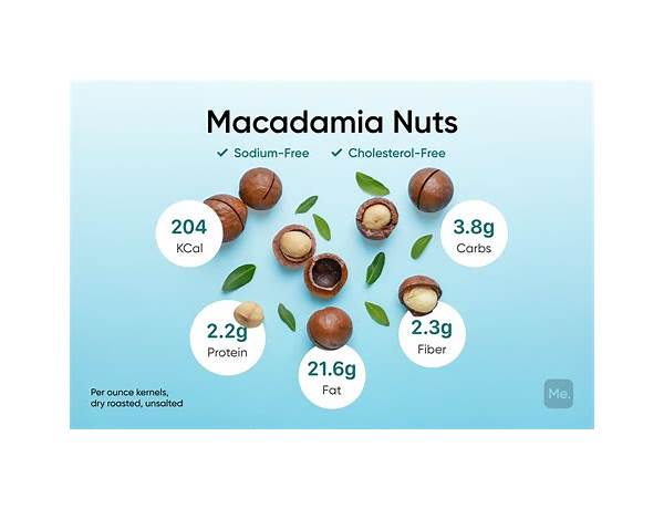 Macadamia master piece food facts