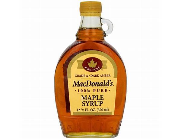 Macdonald's, maple syrup food facts