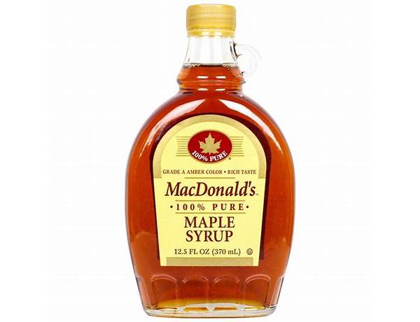 Macdonald's, maple syrup ingredients