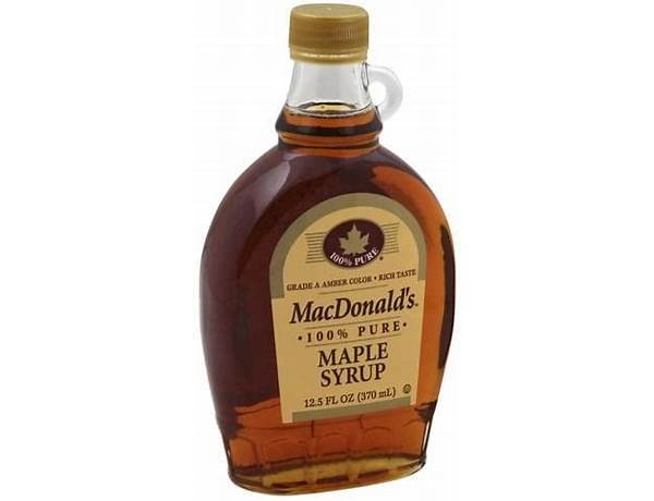 Macdonald's, maple syrup nutrition facts