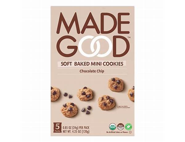 Made good soft baked mini cookies chocolate chip food facts