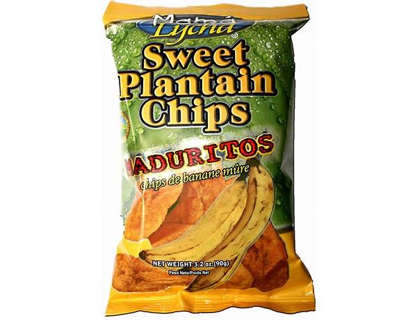 Maduritos (sweet homestyle plantain chips) food facts