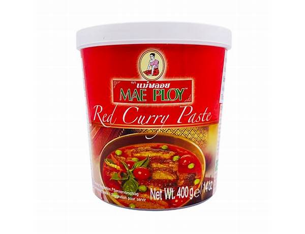 Mae ploy red curry paste 400g food facts