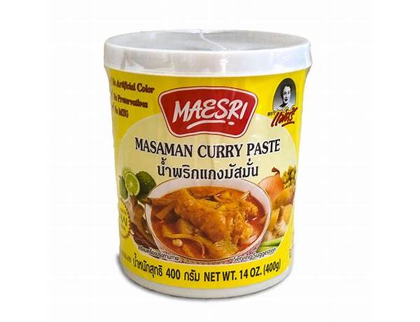 Maesri masaman curry paste food facts