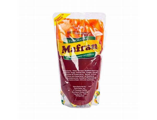 Mafran catsup food facts