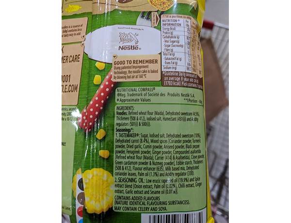 Maggi atta noodles ingredients