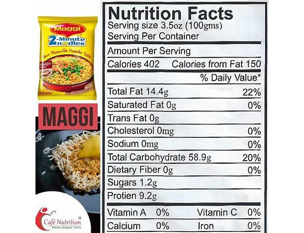 Maggi noodles food facts