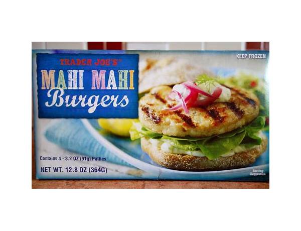 Mahi, mahi burgers nutrition facts