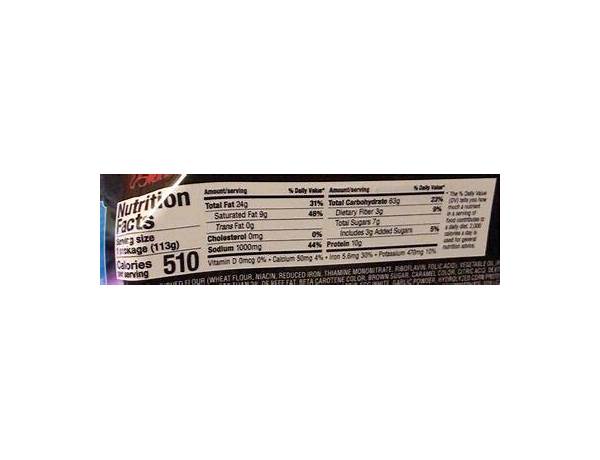 Makaron chow mein nutrition facts