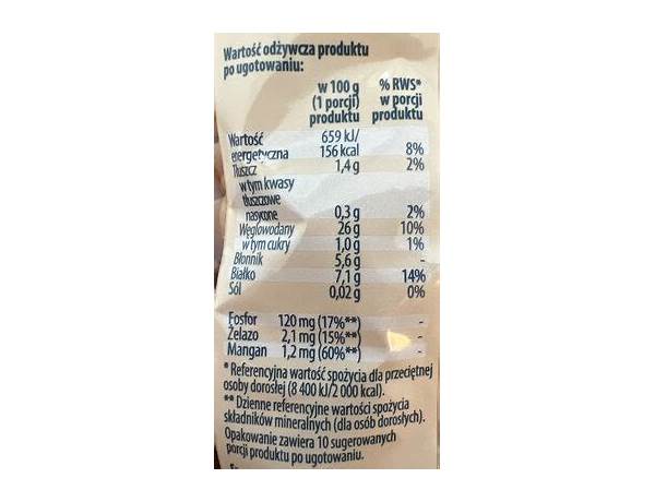 Makaron gurullos nutrition facts