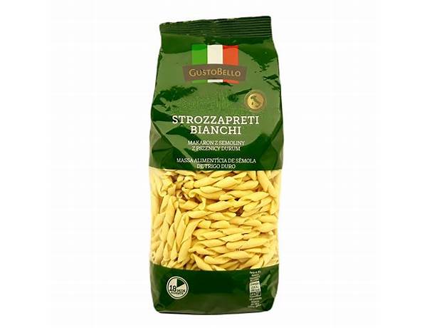 Makaron strozzapreti bianchi food facts