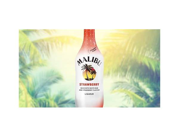 Malibu strawberry rum food facts