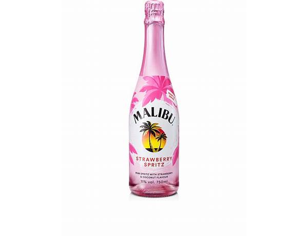 Malibu strawberry rum ingredients