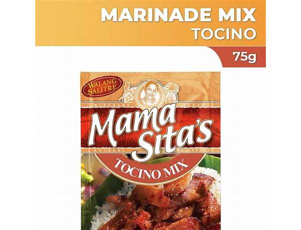 Mama sita's, tocino marinating mix food facts