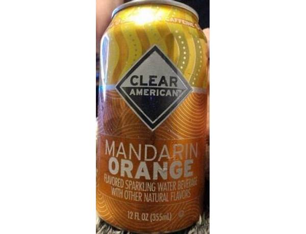 Mandarin orange sparkling water food facts