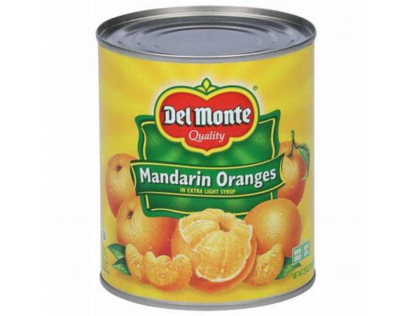 Mandarin oranges in extra light syrup food facts