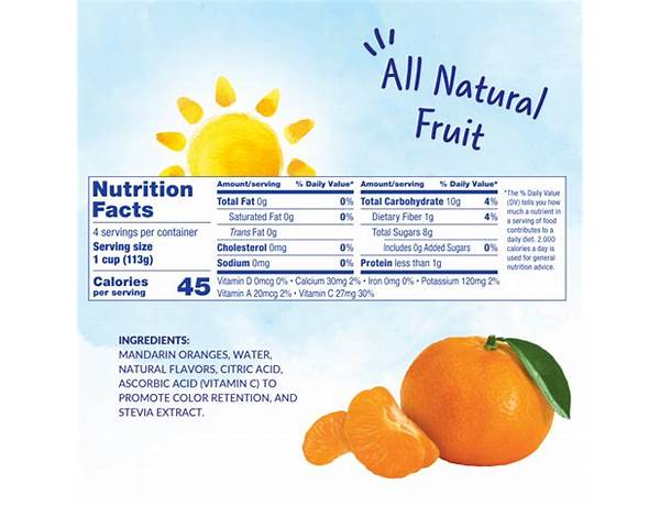 Mandarin oranges-nsa food facts