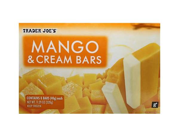 Mango cream bars food facts