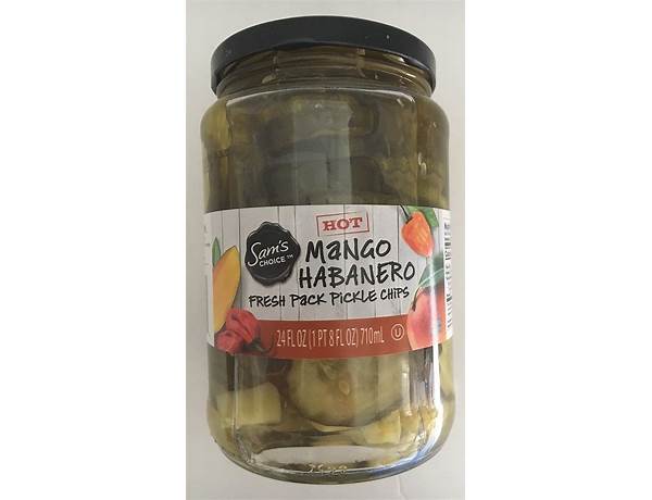 Mango habanero pickle chips food facts