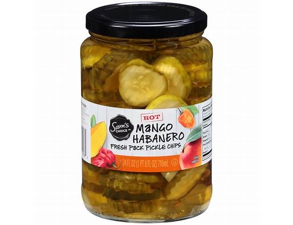 Mango habanero pickle chips ingredients