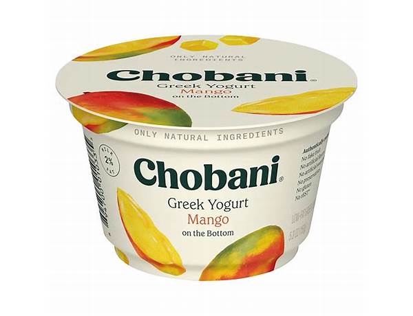 Mango on the bottom low fat greek yogurt food facts