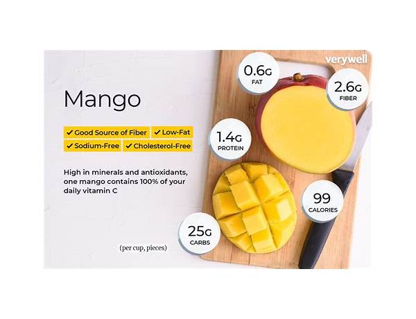 Mango slices food facts