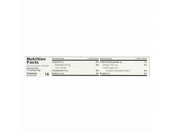 Manuka honey with propolis npa 10+ food supplement lozenges, soothing original (aniseed) nutrition facts