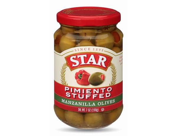 Manzanilla olives stuffed with pimiento food facts