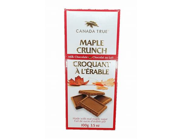 Maple crunch milk chocolate food facts