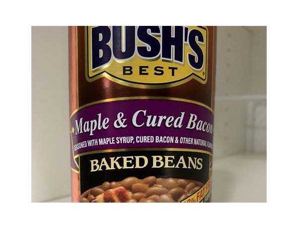 Maple cured bacon, baked beans food facts