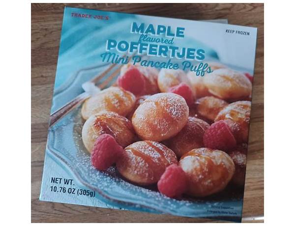 Maple poffertjes ingredients