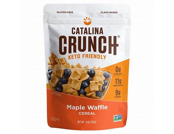 Maple waffle keto friendly cereal food facts