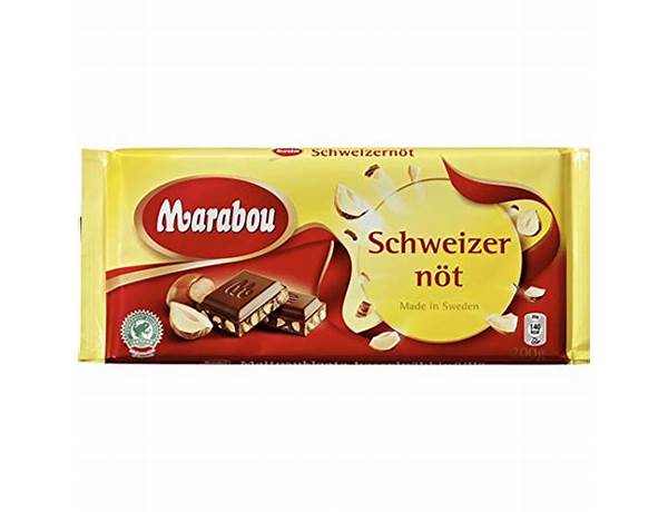 Marabou milchschokolade mit haselnüssen food facts
