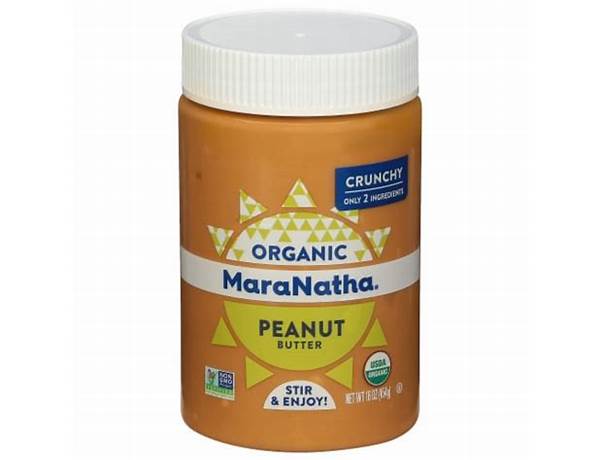 Maranatha, crunchy roasted peanut butter nutrition facts