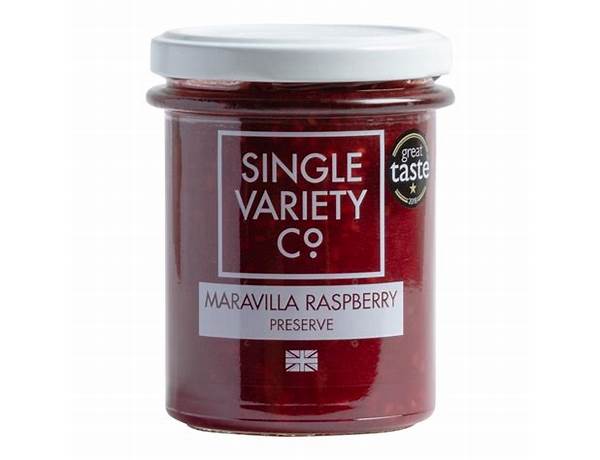 Maravilla raspberry preserve food facts