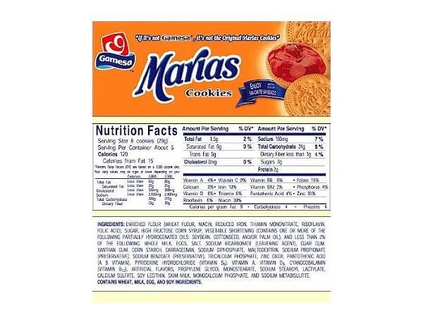 Marias nutrition facts