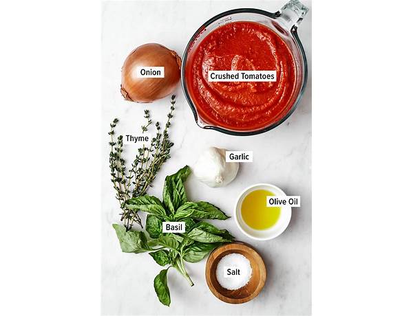 Marinara sauces ingredients