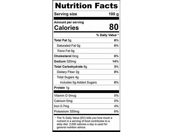 Marinara sauces nutrition facts