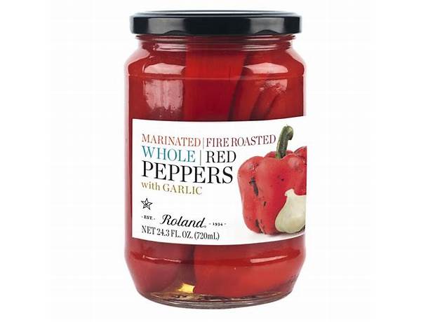 Marinated fire roasted red peppers food facts