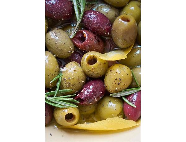 Marinated green olives food facts